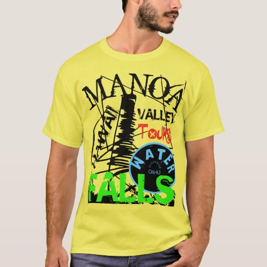 MANOAの谷の滝旅行 Tシャツ (正面)