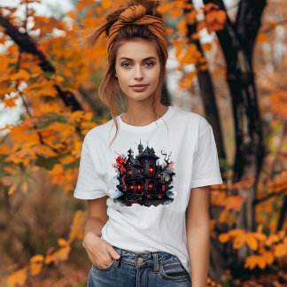 Manoir Hanté Sombre et Mystérieux Tシャツ