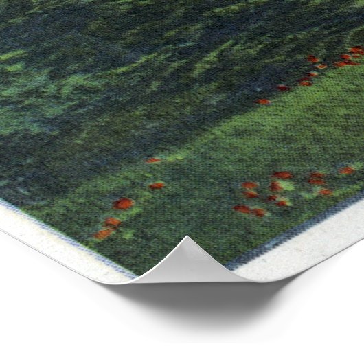 Manor Hill Overlooking Rangeley Village Scene ポスター (角)