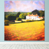 Manor House キャンバスプリント (インサイチュ (ウッドフロア))