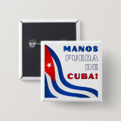 Manos Fuera de Cuba 缶バッジ (正面&裏面)