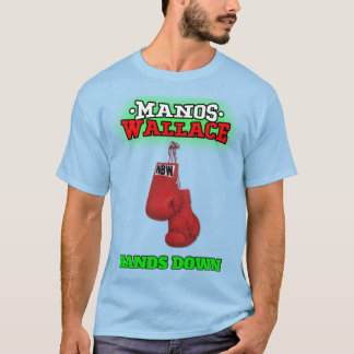 Manos Wallace "Hands Down" NBWレスリングシャツ Tシャツ