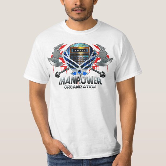 Manpower Calculator Axロゴ Tシャツ (正面)