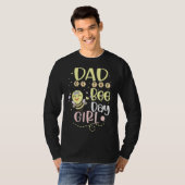 MansパパのBee Day女の子のマッチングHappy Birthd Tシャツ (正面フル)
