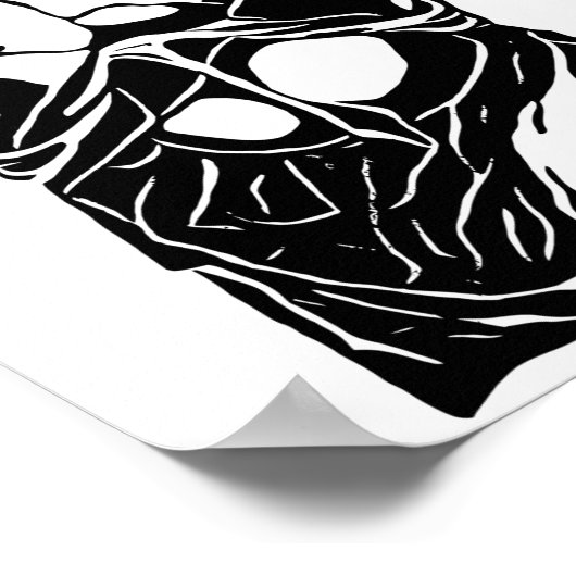 mans体男性の人間の解剖学抽象芸術アート ポスター (角)