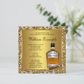 Mans金ゴールドからPerfect 50th Birthday Party 招待状 (スタンド正面)