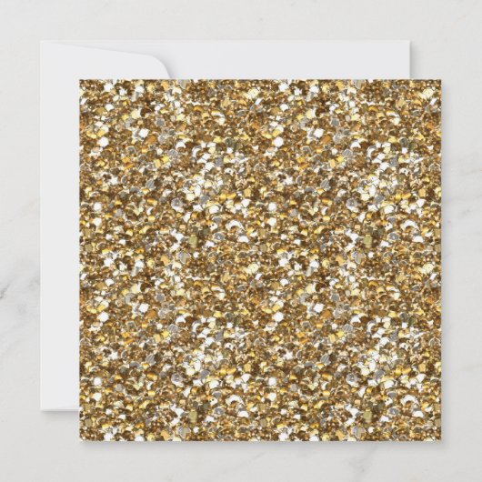 Mans金ゴールドからPerfect 50th Birthday Party 招待状 (裏面)