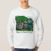mans長い袖ティー。幸せな聖パトリックの日。 tシャツ (正面)