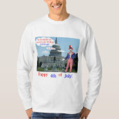 mans長い袖ティー。幸せ4th.ラット/アンクルサム tシャツ (正面)