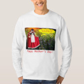 mans長い袖ティー。母の日おめでとう。ラグドール tシャツ (正面)