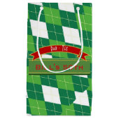 Mans パーソナライズされた GOLF、ゴルファーをテーマにしたPar-TEE スモールペーパーバッグ (正面)