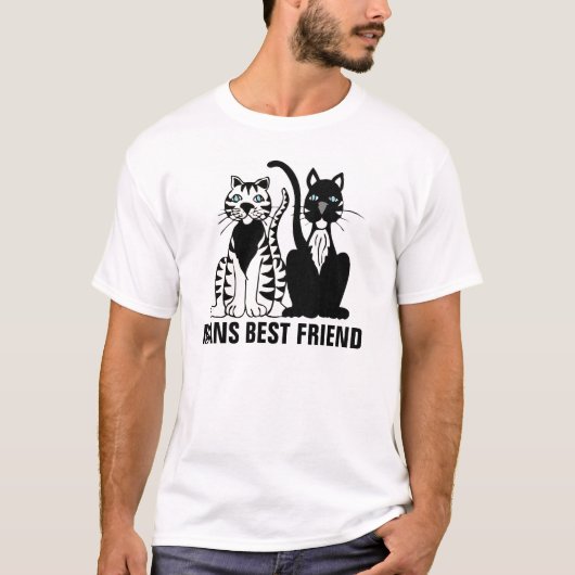 Mans 最高の Friend、Cat Tシャツ(_S) Tシャツ (正面)