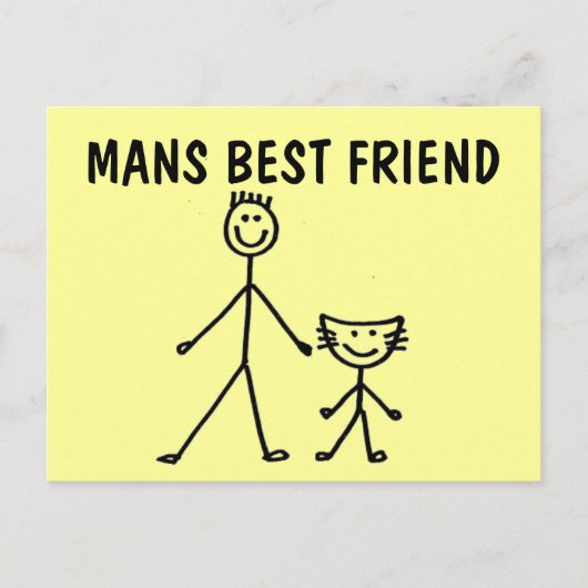 Mans 最高の friend, The CAT,はがき ポストカード (正面)