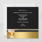 Mans 30th Birthdayパーティードリンクビアボーイズ夜 招待状 (裏面)