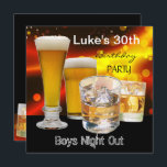 Mans 30th Birthdayパーティードリンクビアボーイズ夜 招待状<br><div class="desc">メンズ30th誕生日パーティードリンクBeer Boys Night Out,  21,  40,  50th 60th,  mans</div>
