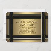 Mans 50th誕生日パーティー 招待状 (裏面)