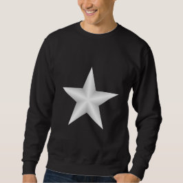 Man's Black and White Star Sweatshirt スウェットシャツ