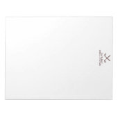 Man's Golf Clubs静止メモ帳(茶色) ノートパッド (正面)