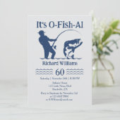 Man's It's Ofishal Fisherman 60th Birthday Party 招待状 (スタンド正面)