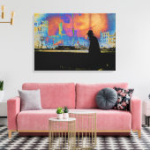 Mans Resilience Disaster Survivalヴィンテージ写真 キャンバスプリント (インサイチュ (リビング))