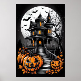 Mansion of Shadows, A Haboring Halloween Poster ポスター