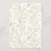 Mansion Venue Old Money Aesthetic Ivory Wedding 招待状 (裏面)