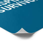 Mansplainer Survivor Funny Simple Design  ポスター (角)