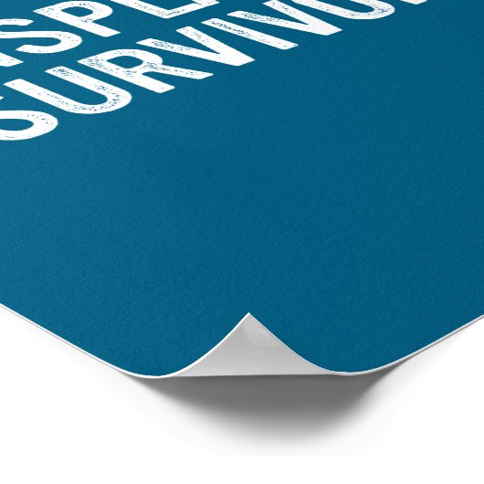 Mansplainer Survivor Funny Simple Design  ポスター (角)