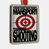 MANSPORTはターゲット射撃、発砲のオーナメントを撃ちます メタルオーナメント (右)