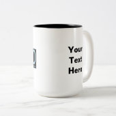 Mansquatch ツートーンマグカップ (正面右)