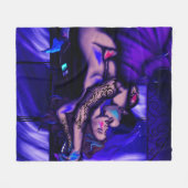 Manta Acotar Feyre y Rhys フリースブランケット (正面(横))