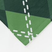 Manta Argyle フリースブランケット (角)
