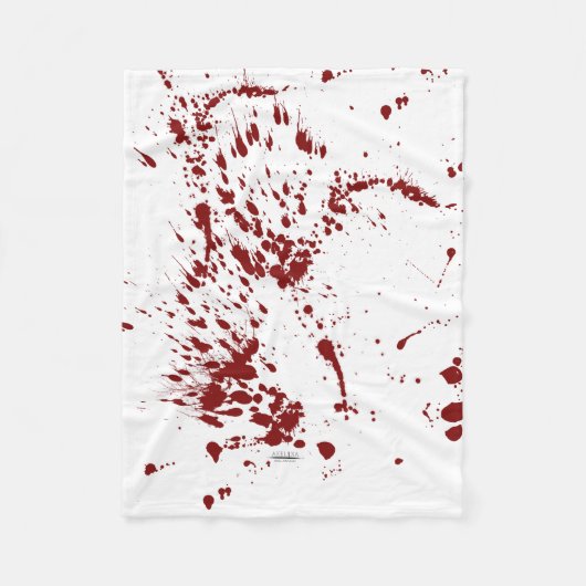 Manta Blood splattered フリースブランケット (正面)
