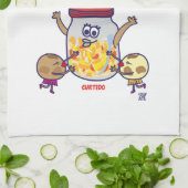 Manta de cocina El Salvador y Pupusas キッチンタオル (折り畳み)