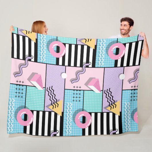 Manta de forro polar Memphis Party フリースブランケット (インサイチュ)