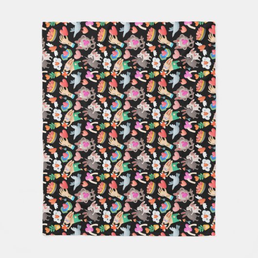 Manta de forro polar San Valentín フリースブランケット (正面)