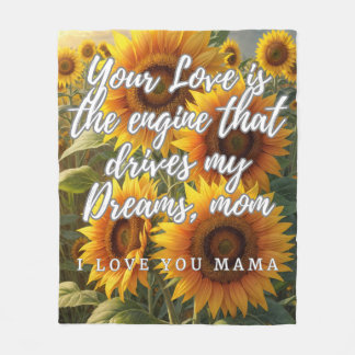 Manta de Girasoles para Mamá フリースブランケット