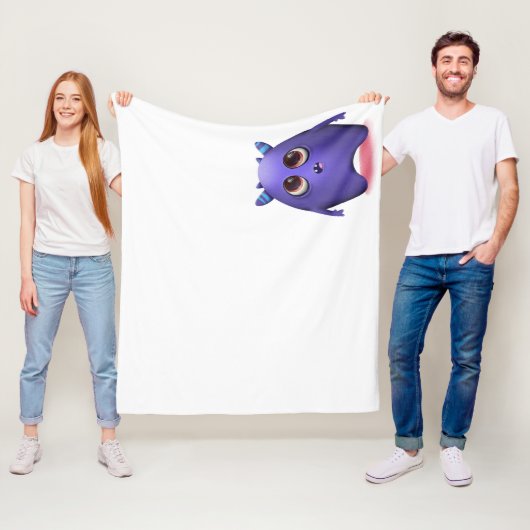 Manta de monstruito sorprendido フリースブランケット (インサイチュ)