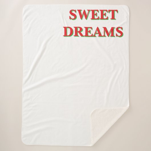 Manta Dulce Sueño Noche Tranquila Descanso シェルパブランケット (正面)