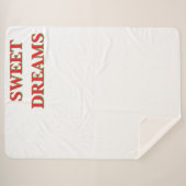 Manta Dulce Sueño Noche Tranquila Descanso シェルパブランケット (正面(横))