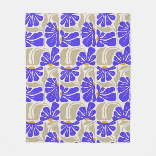 Manta Flower フリースブランケット (正面)
