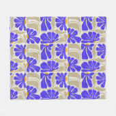 Manta Flower フリースブランケット (正面(横))