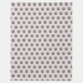 Manta grande con patas de gato フリースブランケット