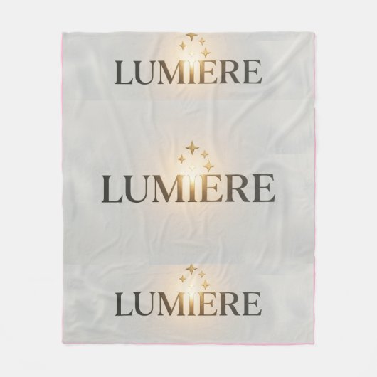 MANTA LUMIERE  フリースブランケット (正面)