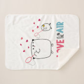 Manta Mostropi│Love is in the air シェルパブランケット (正面(横))