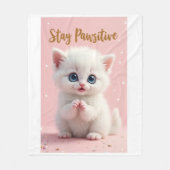 Manta para bebé con diseño de gatito tierno  フリースブランケット (正面)