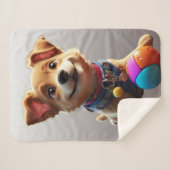 Manta Perrito animado  シェルパブランケット (正面(横))