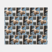 Manta personalizada con foto de perro フリースブランケット (正面(横))