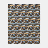 Manta personalizada con foto de perro フリースブランケット (正面)