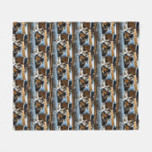 Manta personalizada con foto de perro フリースブランケット (正面(横))